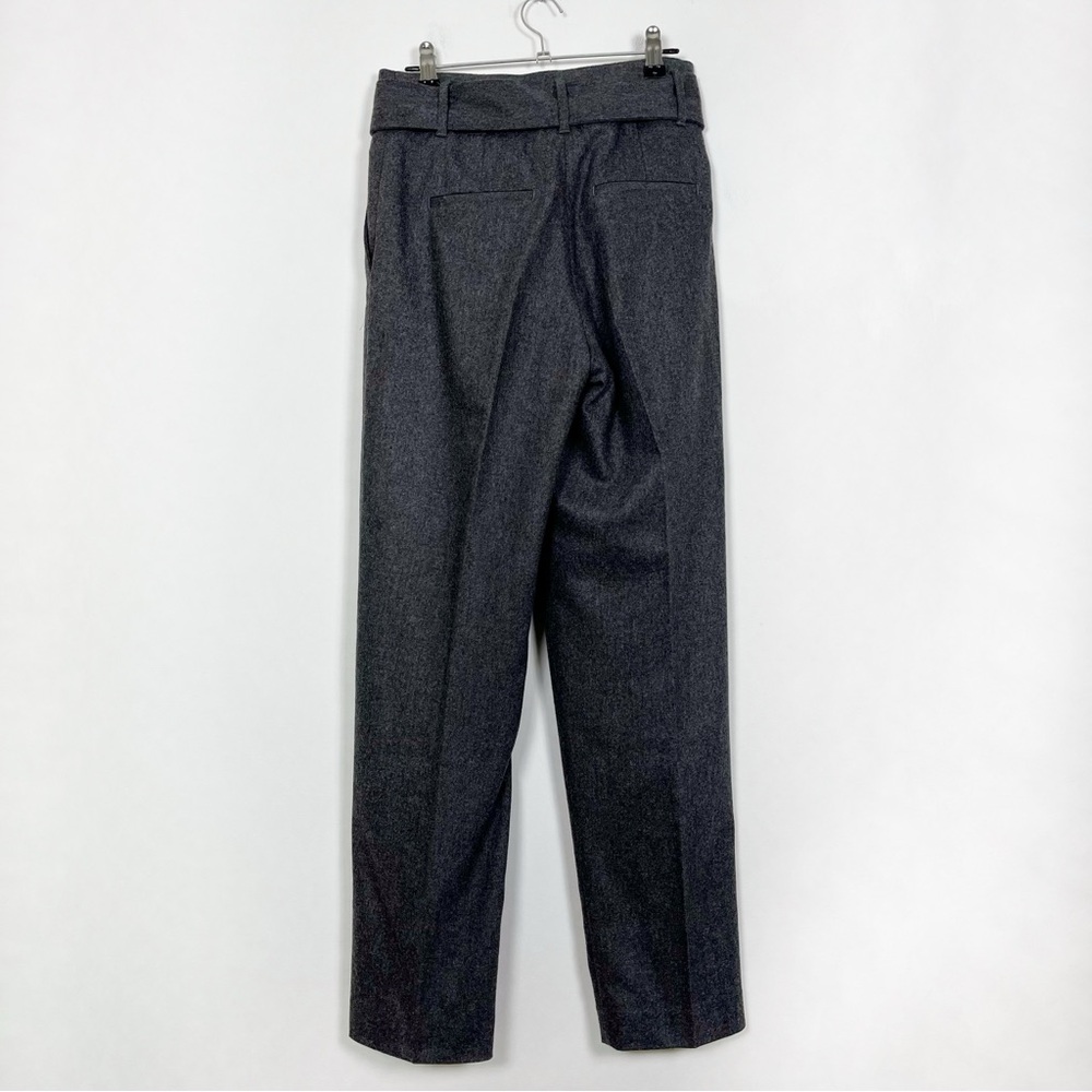 Wilfred Gia Pant Heather Dark‎ Grey Wool Cashmere High-Waisted Tie Waist Size 2 - Picture 11 of 16